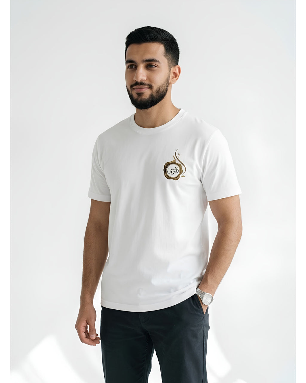 TAQWA (تَقْوَى) — Luxury Islamic Art & Calligraphy Heavyweight Tee