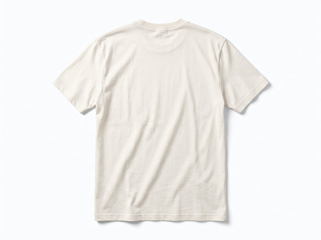 Rose & Prayer Beads" Minimalist Chest Graphic Tee – Essential Heavyweight Cotton